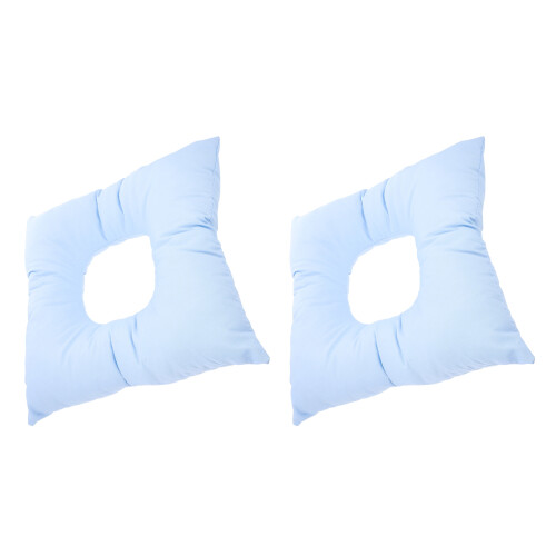 2Pz Cuscino Viso Massaggio Cotone Traspirante
