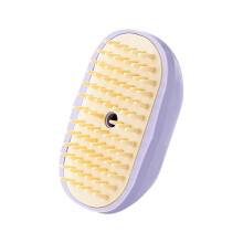 Spritz defaux fur comb for cats, Rechargeable multifunctional cat steam brush, purple