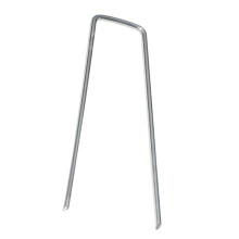 U Shape Fence Post Lawn Pins Galvanised Rustproof Garden Landscape Fence Ground Bay Garden Stakes