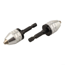 Efficiency Keyless Chuck Set With Two Adapters For Instant Drilling Tool Change (A)