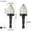 Efficiency Keyless Chuck Set With Two Adapters For Instant Drilling Tool Change (A) 2