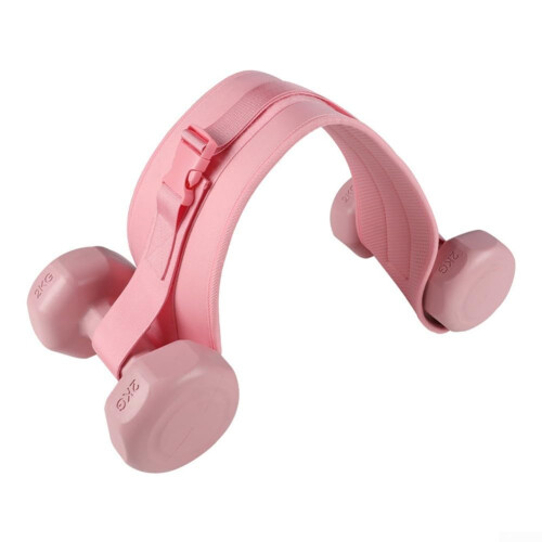 Dumbbell Hip Thrust Belt Adjustable for Home Fitness Pink Training Accessory