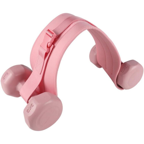 Dumbbell Hip Thrust Belt Adjustable for Home Fitness Pink Training Accessory 1