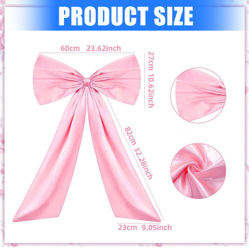 Large Bows Backdrop Wall Decoration Multiple Purpose For-White 2