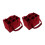 2Pcs Felt 6 Compartments Wine Bottle Holders Bag-Burgundy 1