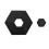 Hexagonal Planter Feet Pads Invisible Design Nonslip Adjustable 4
