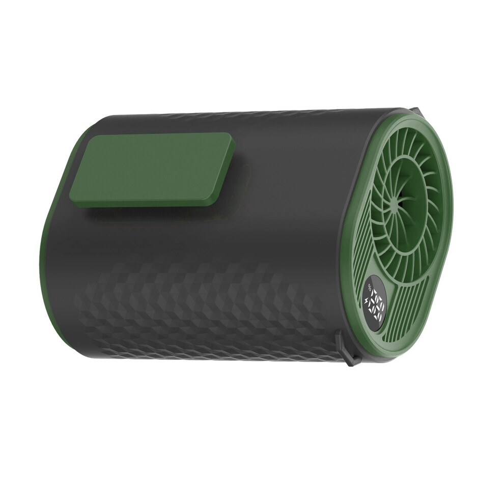 16000Rpm Waist Fan Leafless Usb C Hanging Charging-Green 7754001431105