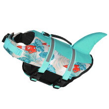 Adjustable Dog Swimming Clothes Safety Swimsuit-Sailing Blue