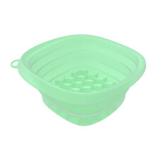 Multipurpose Foldable Face Ice Bath Bowl-Transparent green