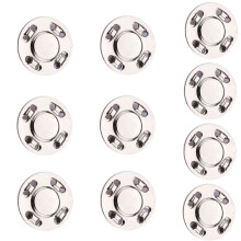 Invisible Round Alloy Magnetic Buckles for Sewing Craft-silver