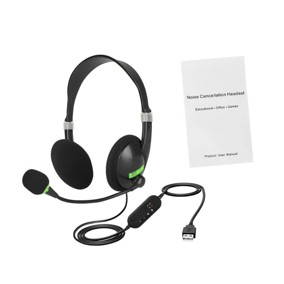 Headphones Noise Wired Headset Cancel Abs 9365049826181