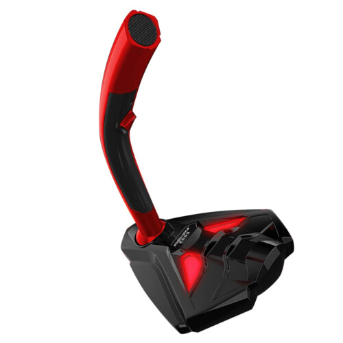 USB Microphone with Sound for Gaming, Video Chat, and Singing, Red