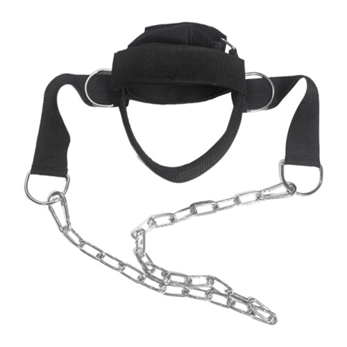 Headgear Head And Neck Trainer Core Strength Adjustable Size Durable Material Black Universal Compatibility