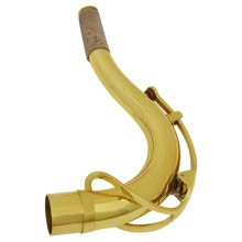 Tenor saxophone with curved neck, brass lacquer, gold, curved neck, saxophone parts, saxophone accessories, saxophone replacement parts