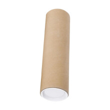 Long cardboard tube with caps, inner diameter 6 cm, round, for blueprint , length 40 cm.
