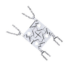 4 Pieces Friend Necklace Charm Necklace Friendship Gifts Necklaces Choker Necklace For Girls Key Metal Necklace Women Necklace Friends