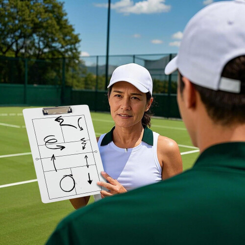 Coaching Whiteboard, Pickleball Board, Dry Erase DoubleSided, Portable Training Aid 1