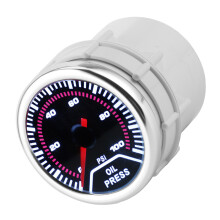 LED Oil Pressure Gauge 52mm 0-100PSI Meter for 4/6/8 Cylinder Cars