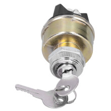 Universal Ignition Switch Lock Barrel Kit KS6180 with 2 Keys, Metal Replacement