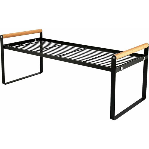 Versatile Kitchen Bathroom Organizer, Max Utility Space Saving Stackable Rust Resistant Rack, Non Slip Heavy Duty Metal Storage For Dishes Bottles Can