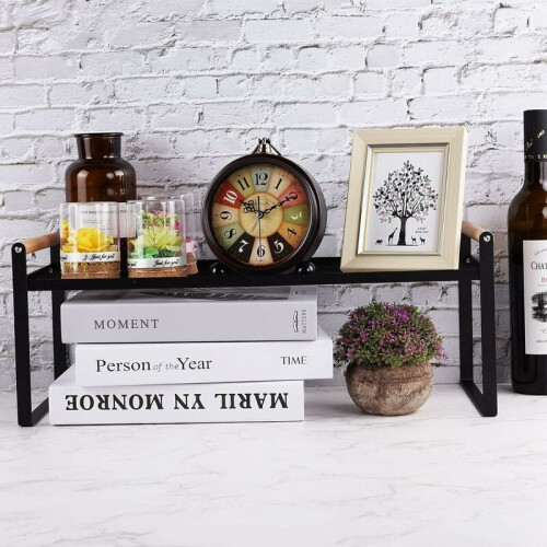 Versatile Kitchen Bathroom Organizer, Max Utility Space Saving Stackable Rust Resistant Rack, Non Slip Heavy Duty Metal Storage For Dishes Bottles Can 2