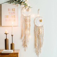 Dream Catchers, Bohemian Vibe Macrame Wall Hanging, Handmade Macrame For Peaceful Sleep & Bedroom Decor, Boho Wall Decor, 2PCS