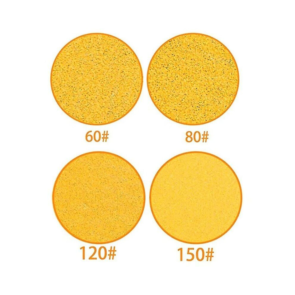 Professional Grade 125Mm Sanding Discs, Aluminum Oxide Abrasives For Unmatched Durability And Sharpness, Hook And Loop Backing Ensures Secure 9128293336031