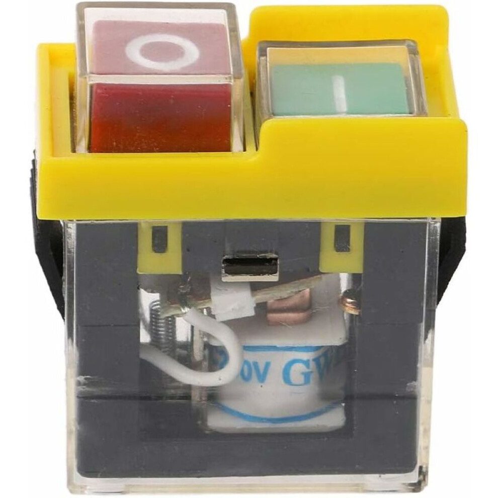 Electromagnetic Safety Switch For Industrial Machinery, Waterproof Pushbutton Switch With Latching Power Switch Function, Self Locking On Off 9128293336291