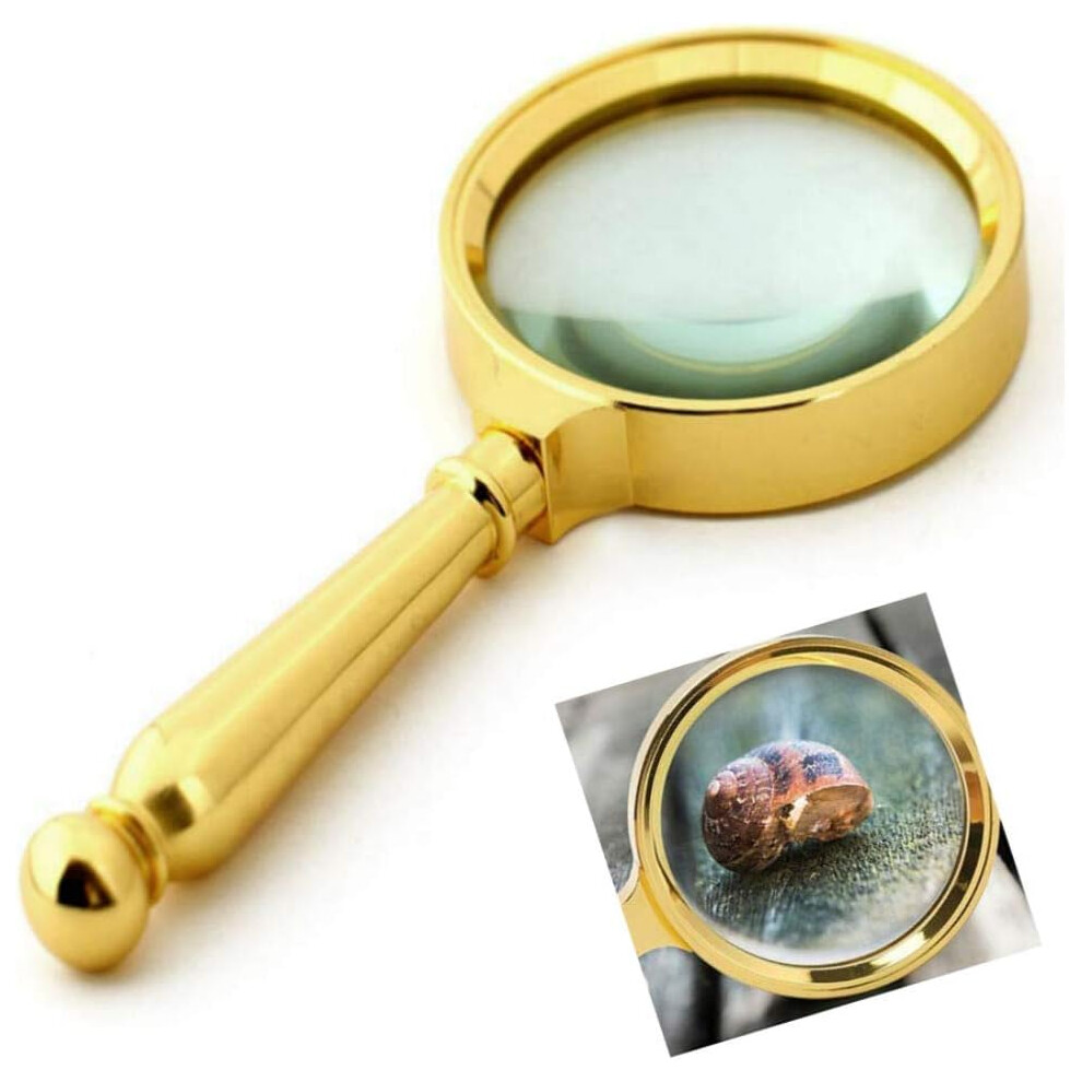 Reading Magnifier, Magnifying Glass with Shatterproof Lens and Non-Slip Ergonomic Handle, Portable for Hobbies, Inspection, Observation
