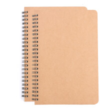 Caderno espiral para viagens e negócios, com perfuração para facilitar o destaque, capa profissional e resistente em couro sintético, papel