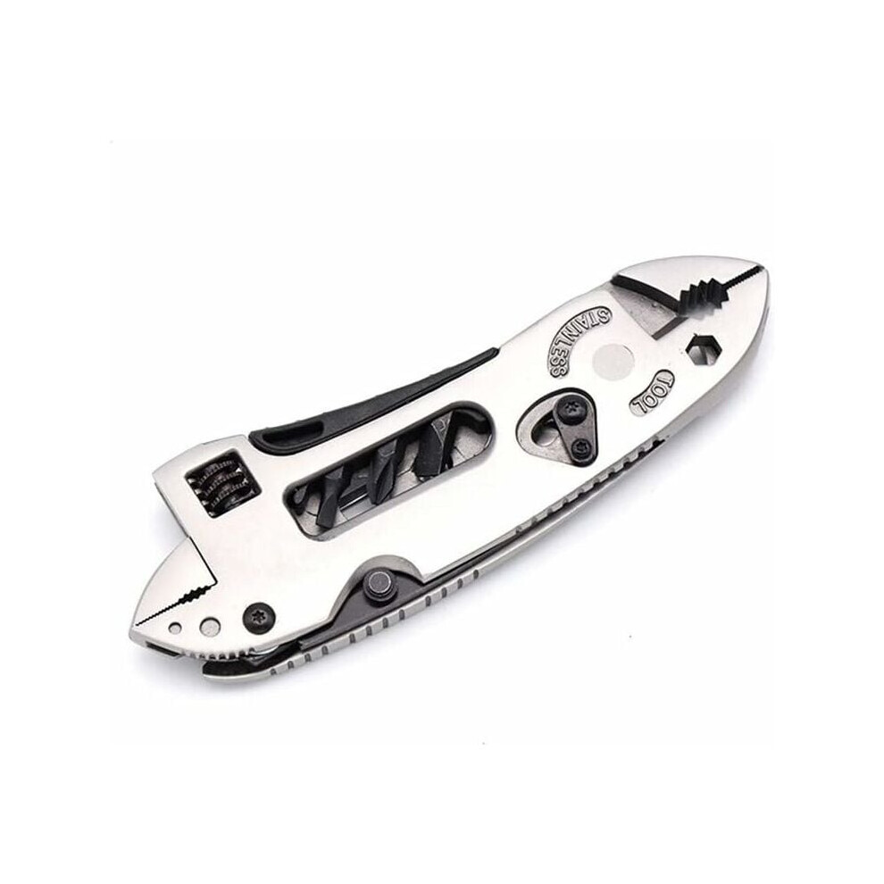 Multifunctional Tool, Outdoor Multi-Purpose Tool Pliers, Multitool Camping With Adjustable Wrench Screwdriver Bits For Diy Repair Projects And Daily 9128293336468