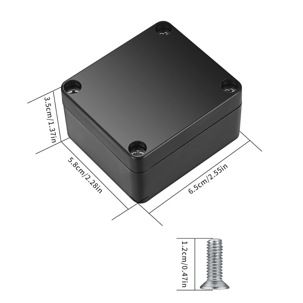 Outdoor Box For Harsh Environments, Abs Plastic Waterproof Enclosure With Fixed Ear Holes, Strong And Durable Project Case With Ip65 Protection For 9128293336772