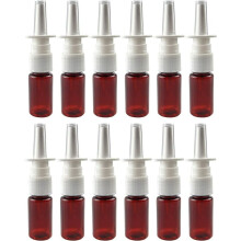 Lot de 12 flacons de rinçage nasal : vaporisateurs à brume fine pour huiles essentielles, flacons vides transparents pour cosmétiques, plastique