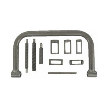 Kit compresor de resortes de válvula, juego de herramientas de compresión con abrazadera en C de construcción de acero duradero con adaptadores de