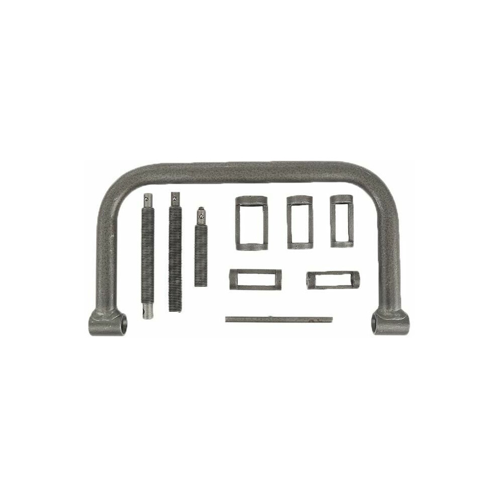 Valve Spring Compressor Kit, Durable Steel Construction C Clamp Compression Tool Service Set With Pusher Adapters, Corrosion Resistance Valve 9128293336918