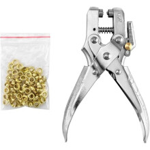Ösen-Set für Stoff und Leder, Metallösen, einfache Montage mit Montagezange, wasserdichte und rostfreie Verschlüsse für Schuhe und Taschen