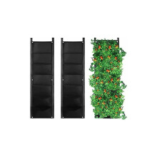 Eco-Friendly Vertical Wall Hanging Garden Planter, Thick Felt Material Waterproof Design Multi-Pocket Space Saving, Ideal for Home Office Decor
