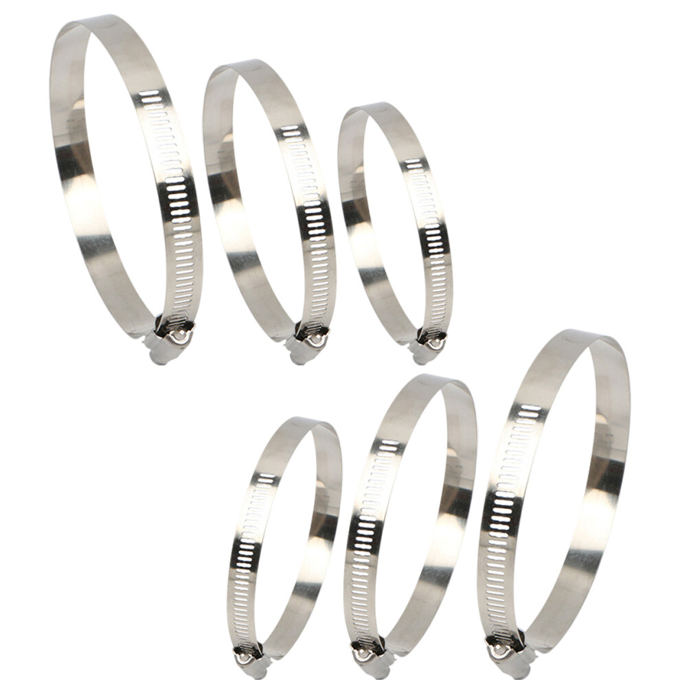 Duct Clamp Pipe Clamp, Easy To Use And Install, Water-Proofing For Automotive Industrial Marine Household Applications (6Pcs) 9173940272866
