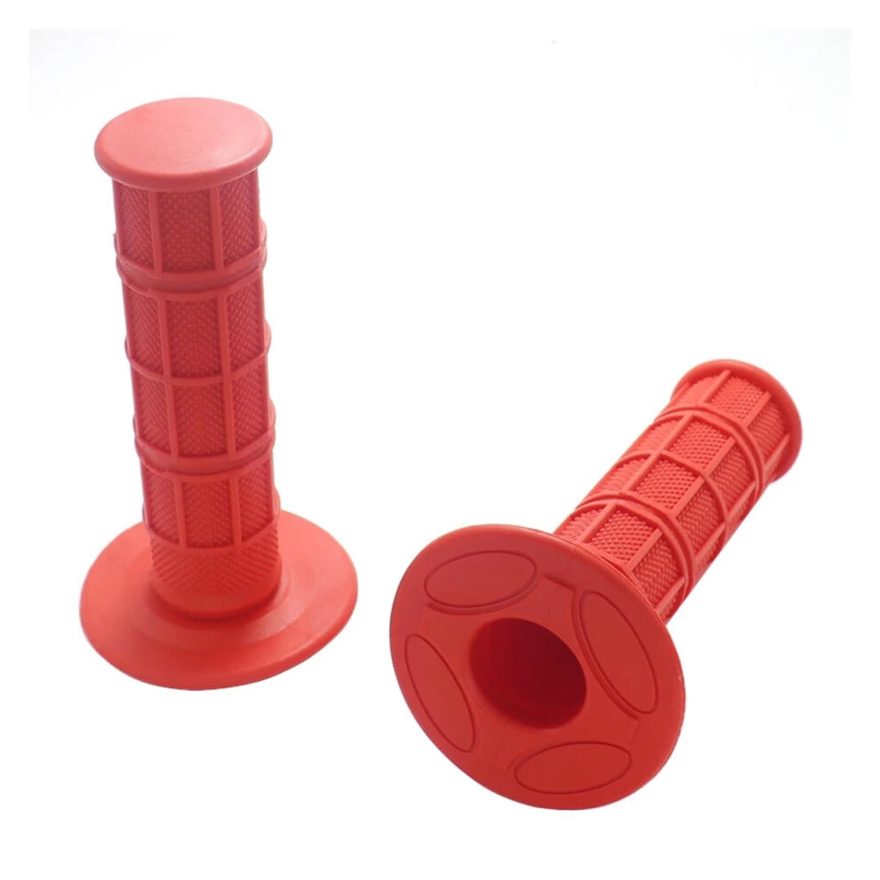 22Mm/24Mm Soft Rubber Gel Handlebar Grips For Motorcycle Motocross Racing Dirt Bike Off Road Red 9365049863032