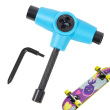 Skate Tools TShape Skateboard Tool Skateboarding Wrench For Skates And Quad Skates Blue