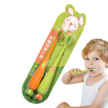 Toothbrush for Kids CarrotShaped Soft Bristles Orange Color Ages 3 Gum Care Kid Size For Home Travel Camping Outdoor