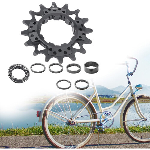 16T 18T Single Speed Conversion Kits For MultipleSpeed Bikes, Single Speed Cassettes With Spacer And Locking 1