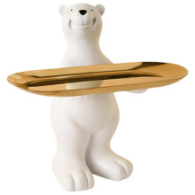 Functional Bear Key Storage Solution Key Holder Made of Resin and Iron Key Tray for Entryways and Desks