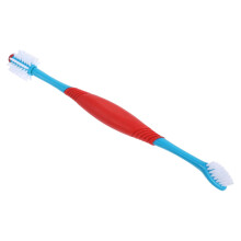 Pet Toothbrush Soft Dog Toothbrush Dental Care Pet Soft Bristles Toothbrush Oral Care Pet Small Dog Finger Toothbrush Set for Dogs ABS Sky Blue