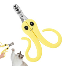 Whelp nail clipper, cat nail clipper professional claw trimming scissors for puppies, rabbits, birds, yellow.