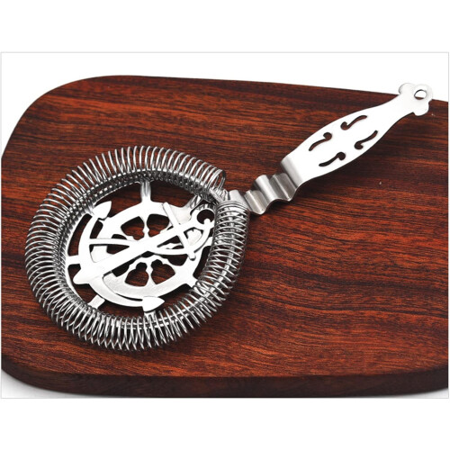 Strainer Sprung Cocktail Shaker Accessory Ice Filter For Mixed Drinks Wine Bar Tool 2