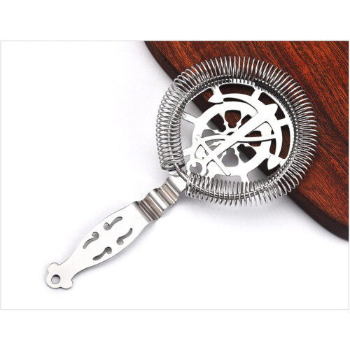 Strainer Sprung Cocktail Shaker Accessory Ice Filter For Mixed Drinks Wine Bar Tool 1