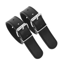 Bicycle Basket Strap, Scooter Basket Leather Strap for Adults and Kids Adjustable Scooter Accessories for Travel and ShortDistance Transport, Black