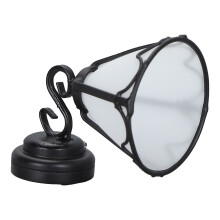 Lámpara de pared LED decorativa, luz cálida brillante de bajo voltaje, resistente a la corrosión, estructura metálica, diseño elegante, con