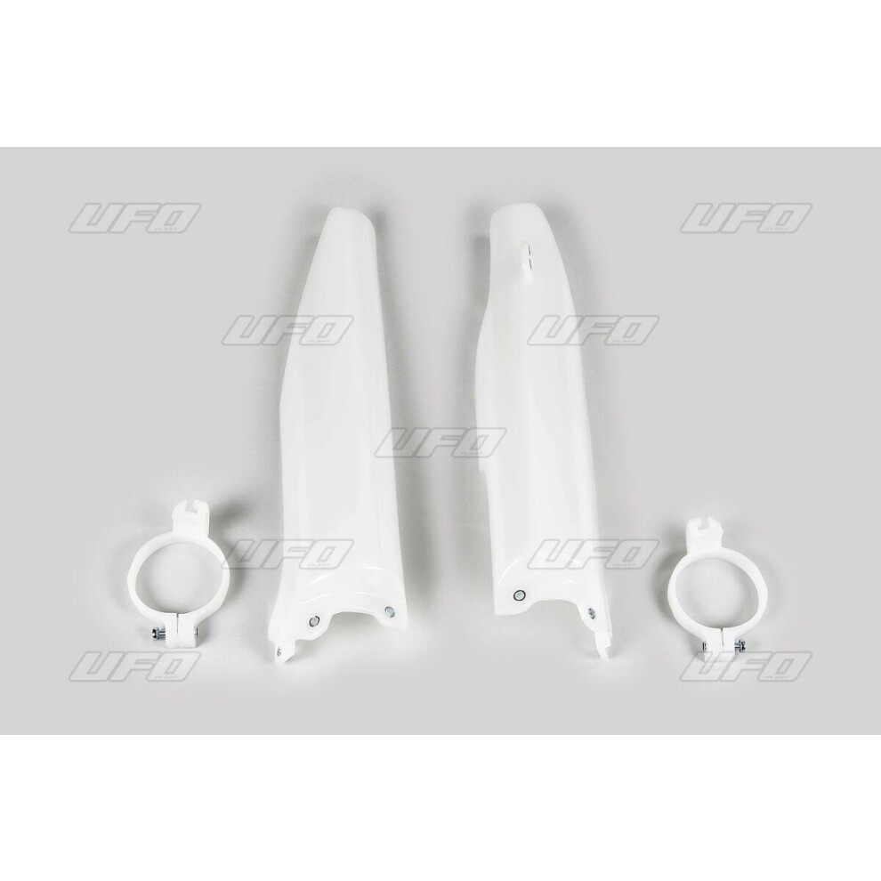 Ufo Fork Guards For Suzuki Rmz250 2004-2006 Lower - White 8052135081227